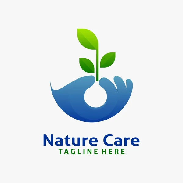 自然护理标志设计 — 图库矢量图片