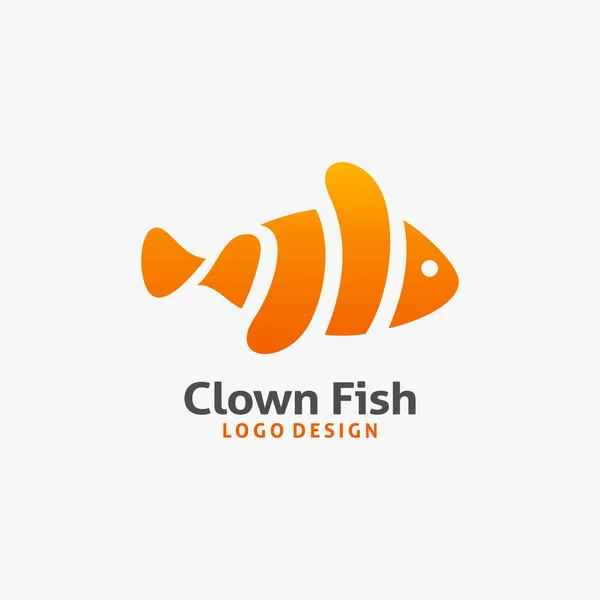 Clownfisch Logo Design — Stockvektor
