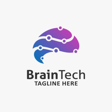 Beyin teknolojisi logo tasarımı