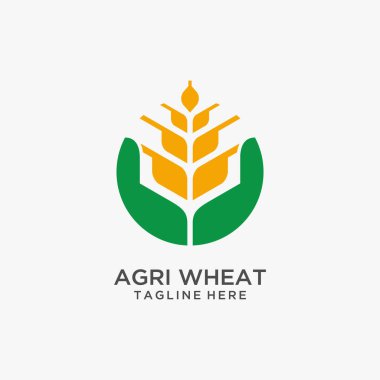 Tarım buğday logosu tasarımı