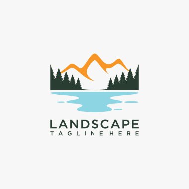 Forest Lake peyzaj logosu tasarımı