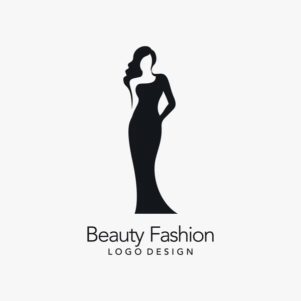 Schönheit Mode Logo Design — Stockvektor