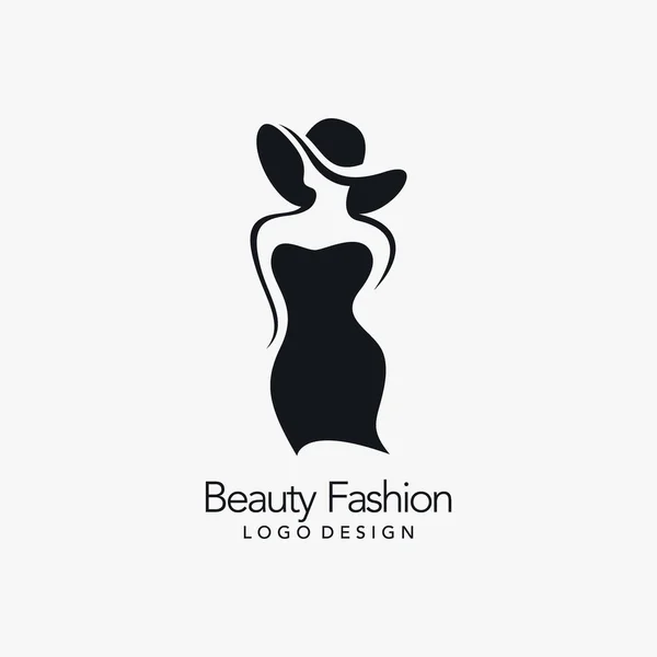 Schönheit Mode Logo Design — Stockvektor