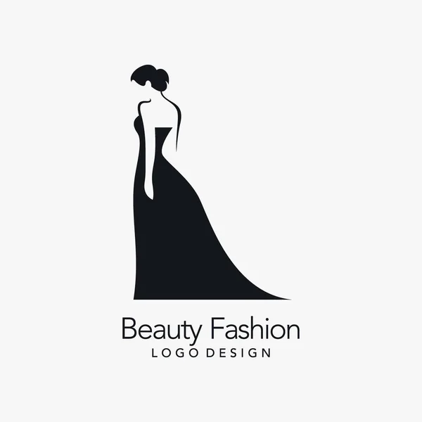Design Logotipo Moda Beleza — Vetor de Stock