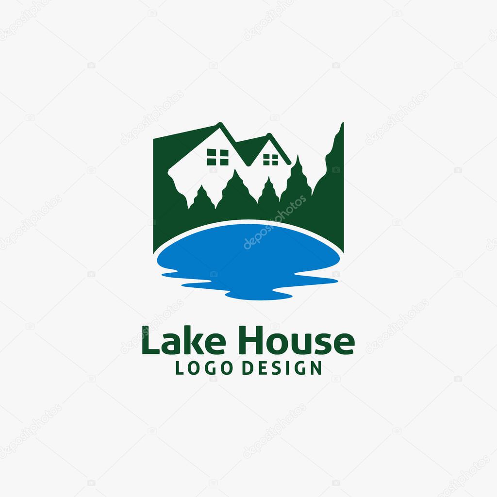 Lake house logo design