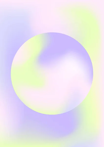 Set Y2K Gradient Aura Circles Modern Fluid Multicolor Gradients Blurred — Stock Vector