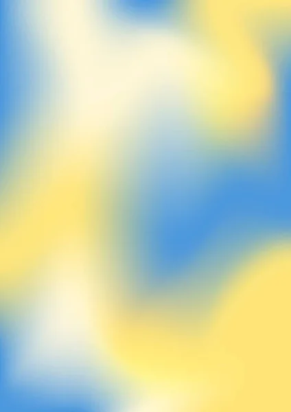 Měkký Gradient Ukrajina Vlajka Pozadí Gradientu Abstraktní Tekuté Ilustrace Estetice — Stockový vektor
