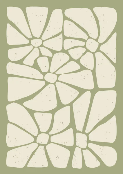 Плакат Абстрактною Квіткою Сучасне Мінімалістичне Мистецтво Сучасний Декор Стін Сучасні — стоковий вектор
