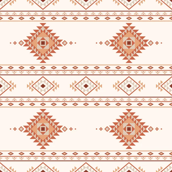 Етнічний Безшовний Візерунок Aztec Племінний Візерунок Навахо Геометричний Орнамент Векторні — стоковий вектор