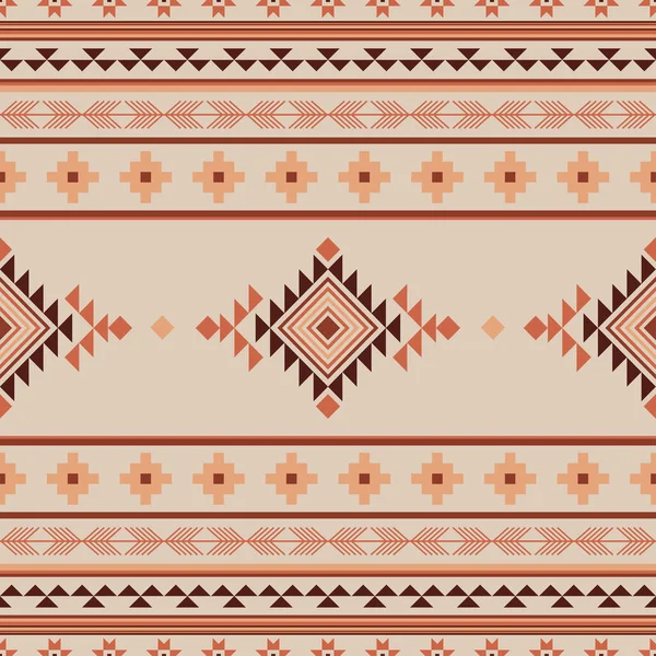 Etnikai Azték Zökkenőmentes Minta Törzsi Navajo Mintageometrikus Dísz Vektor Illusztráció — Stock Vector
