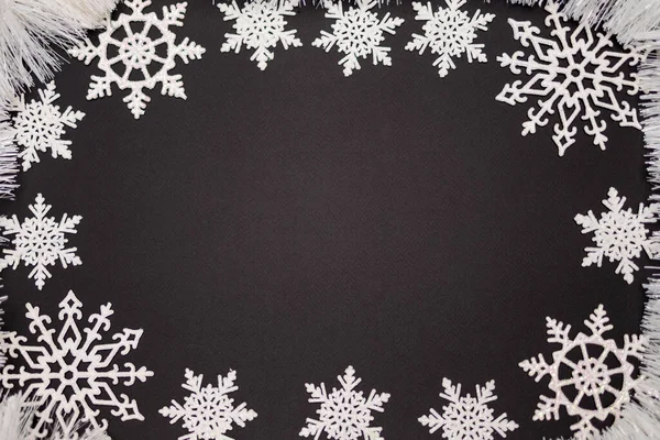 宇宙と冬のための雪片 雪の背景 冬のグリーティングカード ロイヤリティフリーのストック画像
