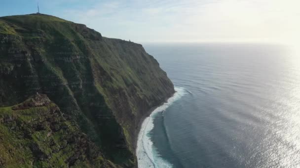 Beautiful Flight Cliffs Madeira Coasts Beautiful Sides Portugal Countryside — Stock videók