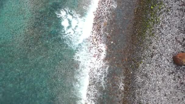 Stunning Drone Footage Beautiful Volcanic Island Called Madeira Portugal Ribeira — Stock video