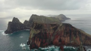 Epic scenery on the diverse island of Madeira in Portugal. Great shots on the Red Coast of Sao Loureno.
