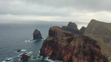 Epic scenery on the diverse island of Madeira in Portugal. Great shots on the Red Coast of Sao Loureno.