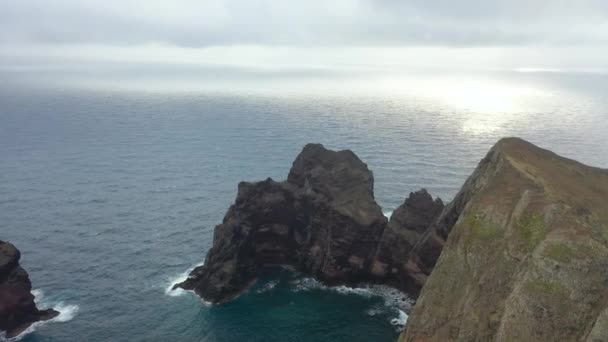 Die Halbinsel Lawrence Ponta Loureno Nordosten Madeiras Aussichtspunkt Miradouro Ponta — Stockvideo