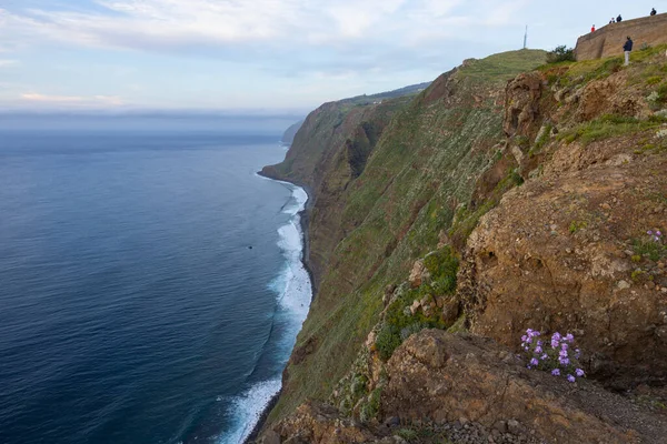 Amazing View Coast Madeira Portugal Viewpoint Called Miradouro Galore Foreground — Fotografia de Stock