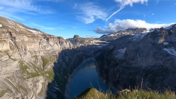 Amazing Footage Beautiful Places Switzerland Wonderful Time Lapse Lake Called — 图库视频影像