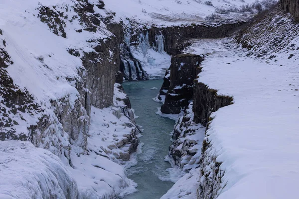 2023年1月 冰岛高原上的冰可以看到的最远的地方 — 图库照片