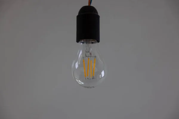 Une Ampoule Comme Symbole Crise Énergétique Qui Est Aggravée Avec — Photo