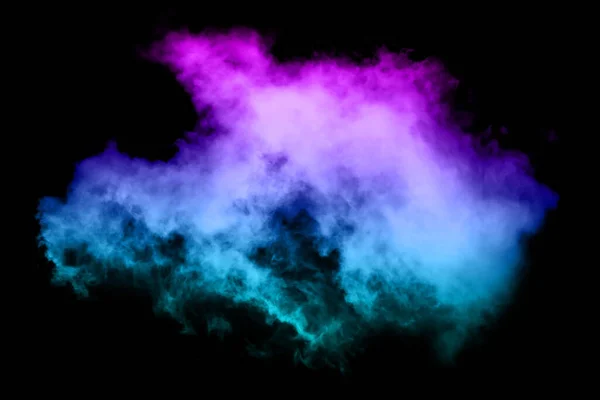 Kolorowe Chmury Dym Czarnym Tle Bardzo Ładna Abstrakcyjna Sztuka Idealna — Zdjęcie stockowe