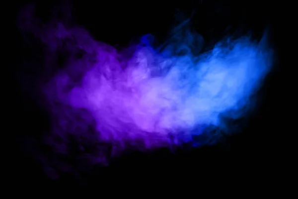 Χρωματιστά Σύννεφα Και Καπνός Μαύρο Φόντο Πολύ Ωραία Αφηρημένη Τέχνη — Φωτογραφία Αρχείου