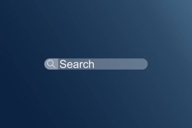 Data Search Technology SEO Arama Motoru optimizasyon konsepti. Adamın elleri internet tarayıcısında bilgi aramak için dizüstü bilgisayarda klavye kullanıyor..