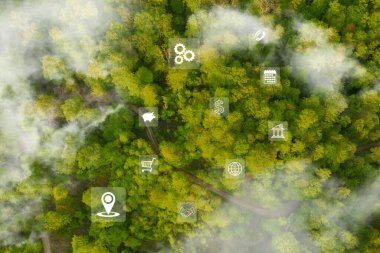 Çevre teknolojisi konsepti. Sürdürülebilir kalkınma hedefleri. SDG 'ler.