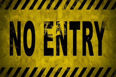 Slogan girilmiyor, dikkat arka plan uyarısı izin verilen alanı durdurun Geri alan, sarı bant kayıt ilerleme işareti güvenlik uyarı bölgesi vektör simgesi. Dikkat et, polis. Suç mahalli, yer.