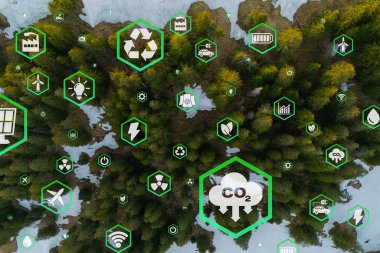 Çevre teknolojisi konsepti. Sürdürülebilir kalkınma hedefleri. SDG 'ler.