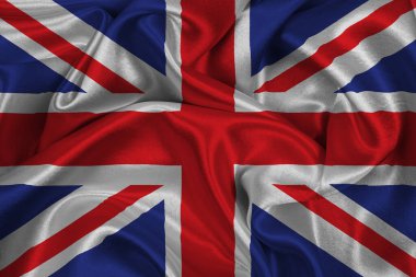 Büyük Britanya'nın ulusal bayrak sallayarak. 
