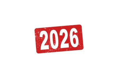 Kırmızı kauçuk damgasında '2026' yazıyor.