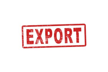 Gümrük faturası kağıdındaki gümrük geçiş iznine ait onay damgasının ihracat onayı. Masa üzerinde ahşap damga izole edilmiş. Hükümet sınır koruması geniş sahne geçmişi.