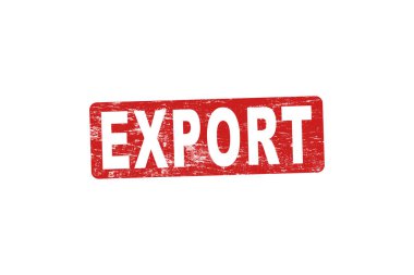 Gümrük faturası kağıdındaki gümrük geçiş iznine ait onay damgasının ihracat onayı. Masa üzerinde ahşap damga izole edilmiş. Hükümet sınır koruması geniş sahne geçmişi.