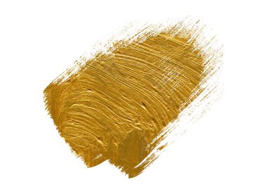 Altın fırça darbesi. Altın vektör boya vuruşu