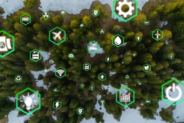 Çevre teknolojisi konsepti. Sürdürülebilir kalkınma hedefleri. SDG 'ler.