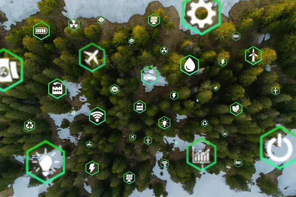 Çevre teknolojisi konsepti. Sürdürülebilir kalkınma hedefleri. SDG 'ler.