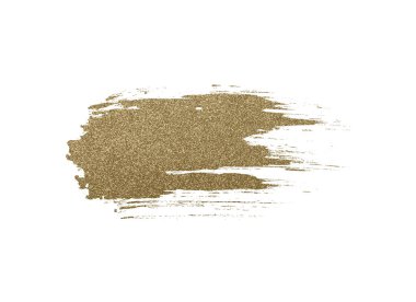 Altın Fırça Vuruşu. Altın Metal folyo Png vektör vektör simleme vuruşu şeffaf arkaplanda izole edildi. Metalik boya fırçası. Sim rengi beyaza boyama çerçevesi. Soyut parıltı parlaklığı