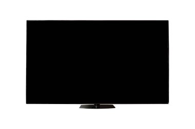 Modern TV seti beyaz arkaplanda izole edildi