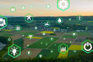 Çevre teknolojisi konsepti. Sürdürülebilir kalkınma hedefleri. SDG 'ler.