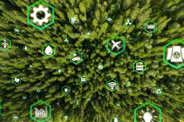 Çevre teknolojisi konsepti. Sürdürülebilir kalkınma hedefleri. SDG 'ler.