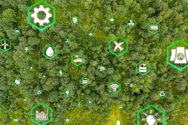 Çevre teknolojisi konsepti. Sürdürülebilir kalkınma hedefleri. SDG 'ler.