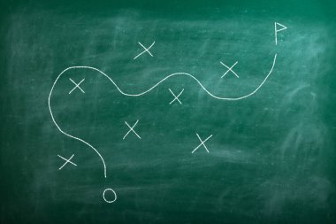 Taktik strateji sporu arka plan ikonu. Spor Amacı kavramı.