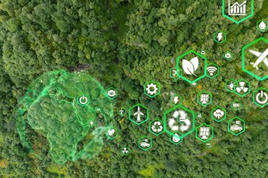 Çevre teknolojisi konsepti. Sürdürülebilir kalkınma hedefleri. SDG 'ler.