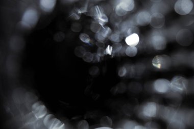 Gökkuşağı Bokeh Prizması Gökkuşağı Işığı Parıltıları Siyah Arkaplanda