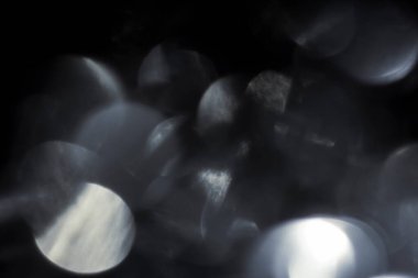 Gökkuşağı Bokeh Prizması Gökkuşağı Işığı Parıltıları Siyah Arkaplanda