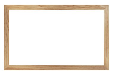 Antika Kahverengi Klasik Klasik Eski Klasik Eski Tahta Dikdörtgen Yapılandırma Kanvas Çerçevesi beyaz arka planda izole edildi. Boş ve çeşitli deneklerin baget kalıpları. Tasarım elemanı. resim, ayna ya da resim için kullan