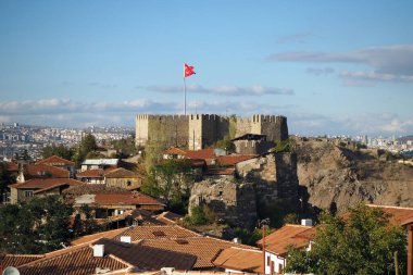  Ankara Şatosu, Ankara 'nın sembolü. Türkiye 'nin başkenti. Altindağ, Ankara Türkiye - Ekim 2022