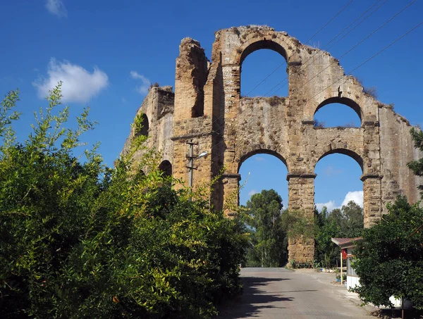 Antalya Daki Antik Aspendos Şehrindeki Kemeri — Stok fotoğraf