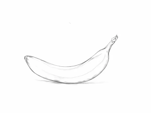Εικονογράφηση Μιας Απλής Μπανάνας — Φωτογραφία Αρχείου
